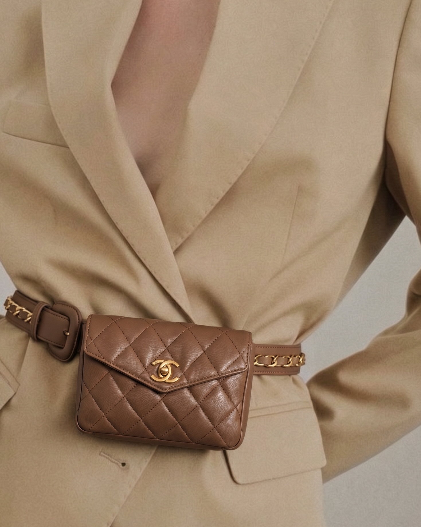 Chanel Matelasse Chain Waist Bag