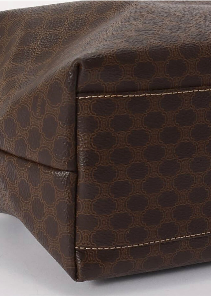 Celine Macadam Canvas Hand Pouch PVC