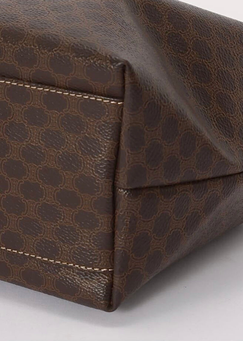 Celine Macadam Canvas Hand Pouch PVC