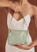 Fendi Zucchino Canvas Hand Bag Coated