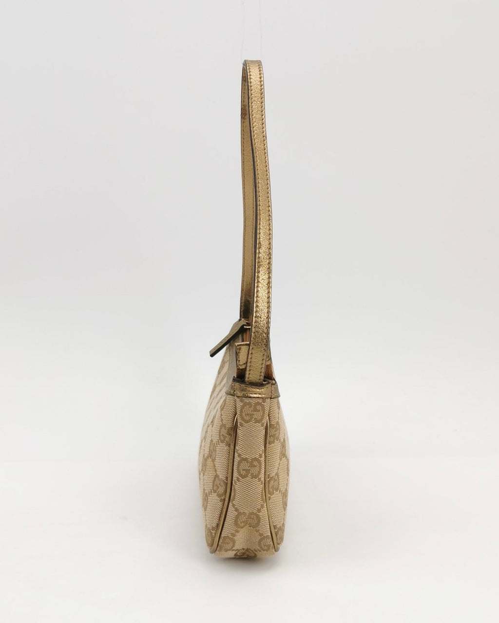 Gucci Double G Monogram Canvas Shoulder Bag