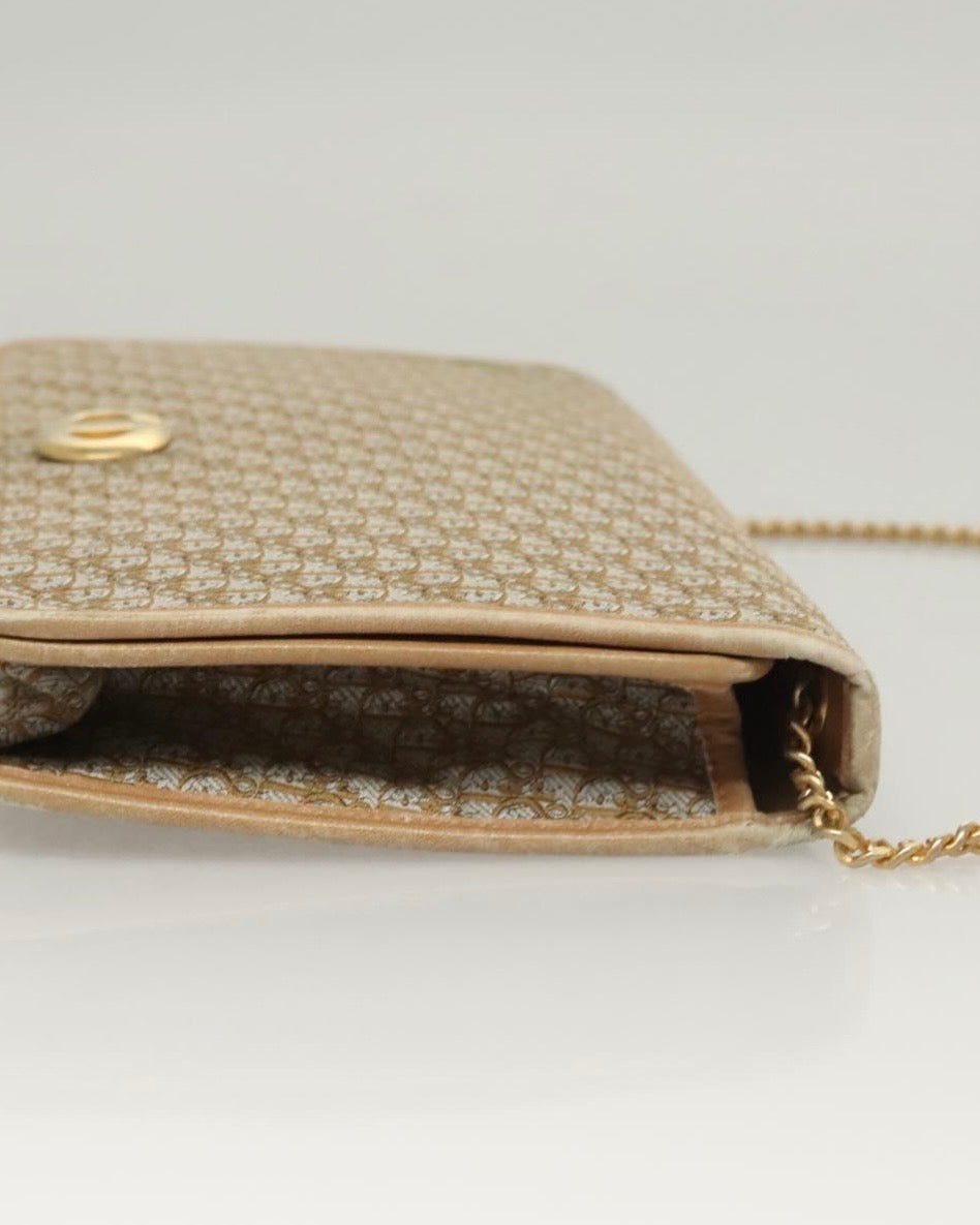 Christian Dior Trotter Canvas Chain Shoulder Bag