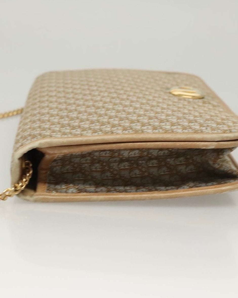 Christian Dior Trotter Canvas Chain Shoulder Bag