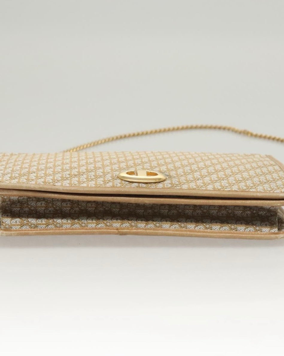 Christian Dior Trotter Canvas Chain Shoulder Bag