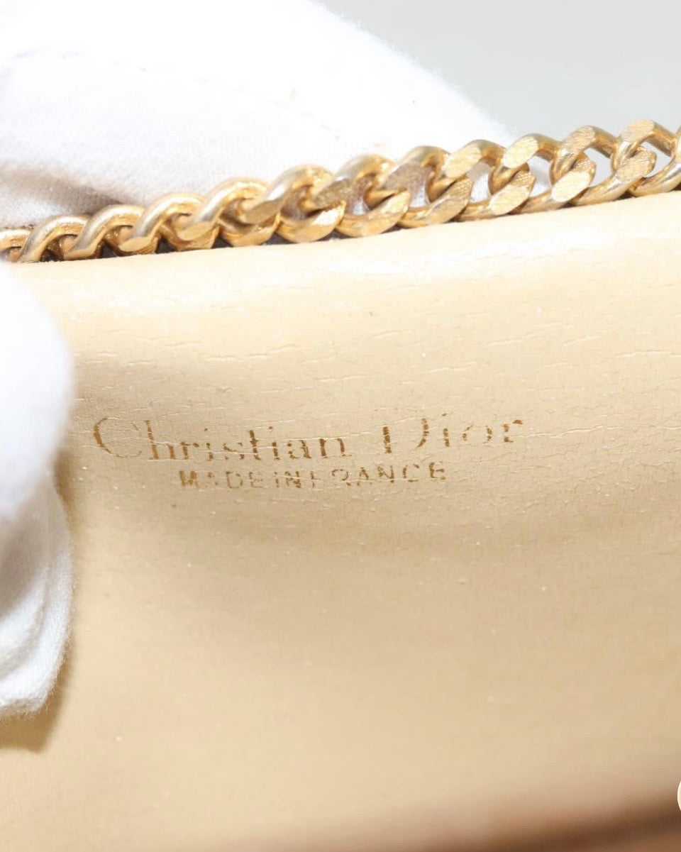 Christian Dior Trotter Canvas Chain Shoulder Bag