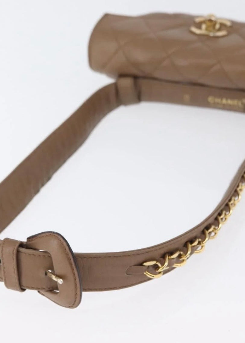 Chanel Matelasse Chain Waist Bag