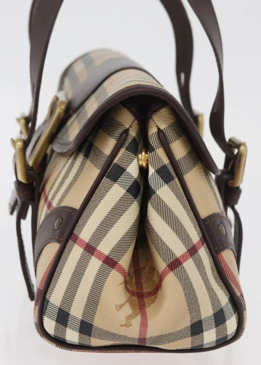Burberry Nova Check Hand Bag Beige
