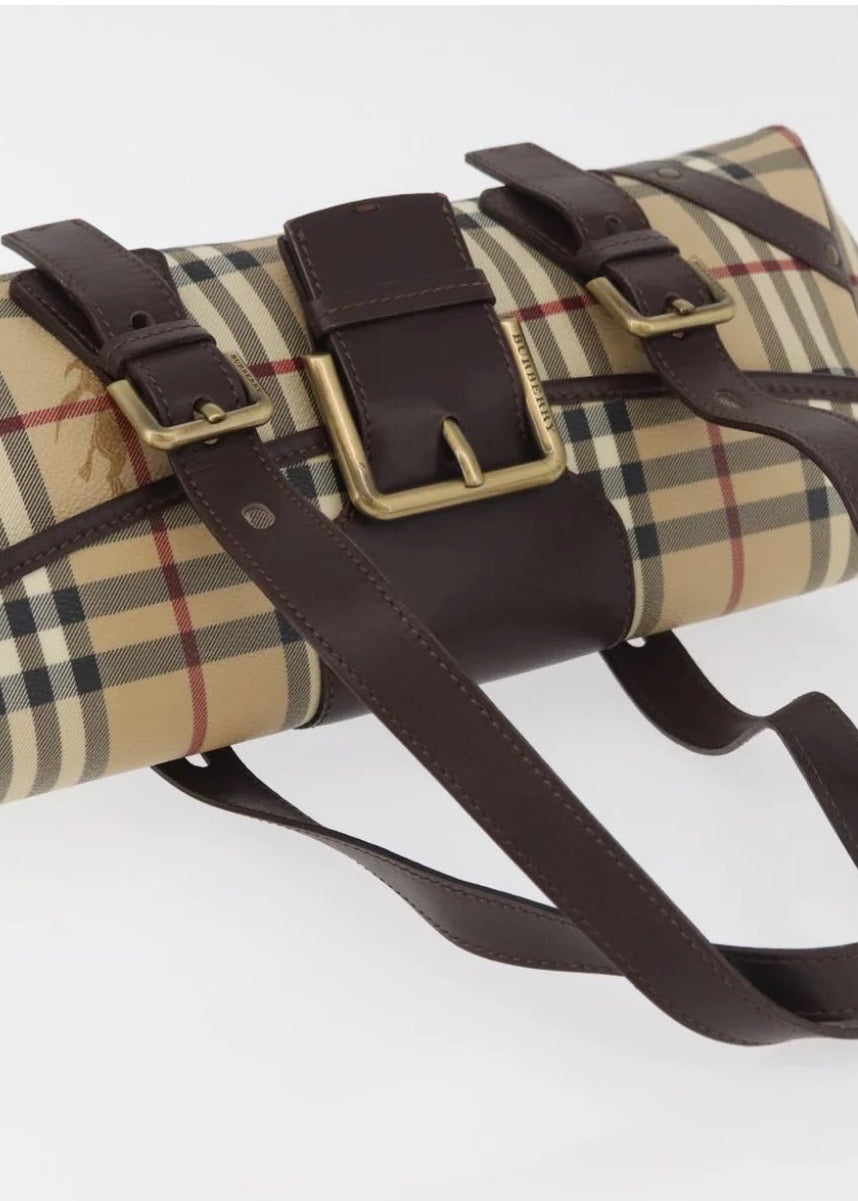 Burberry Nova Check Hand Bag Beige