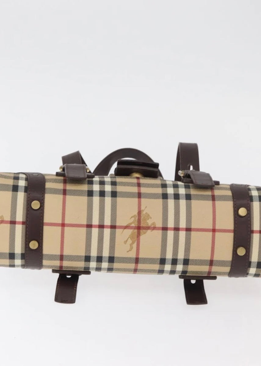 Burberry Nova Check Hand Bag Beige