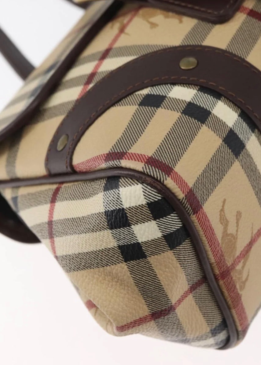 Burberry Nova Check Hand Bag Beige