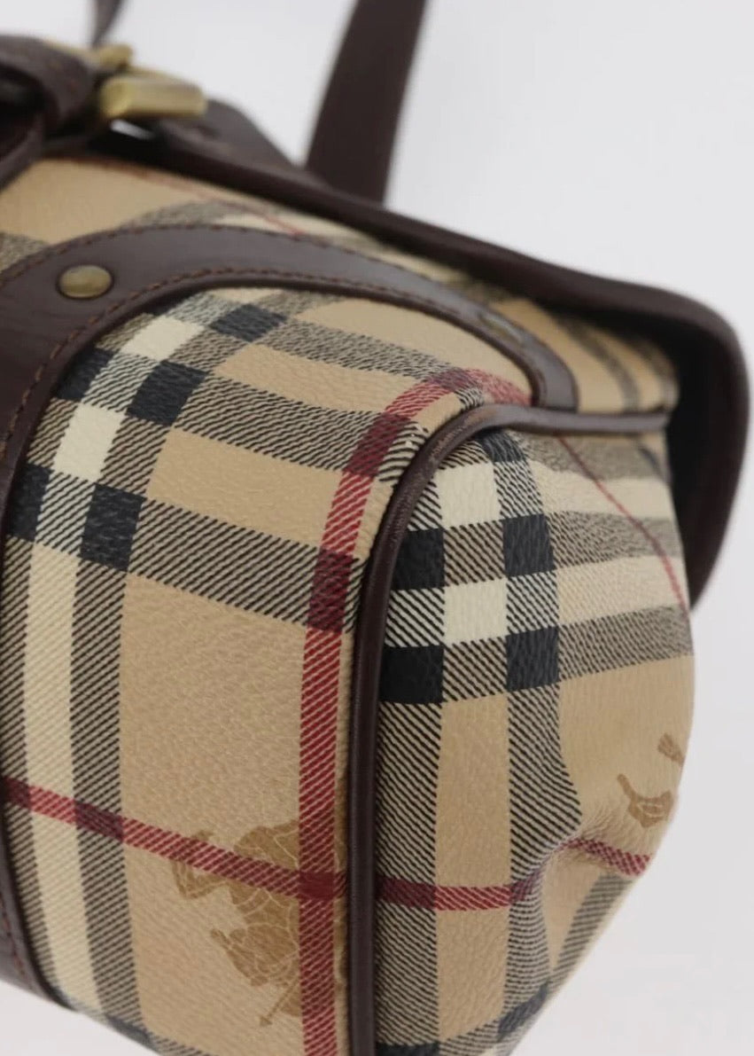 Burberry Nova Check Hand Bag Beige