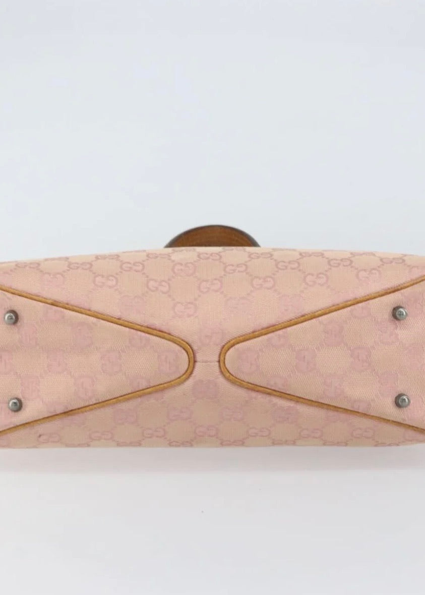 Gucci Canvas Tote Bag Pink