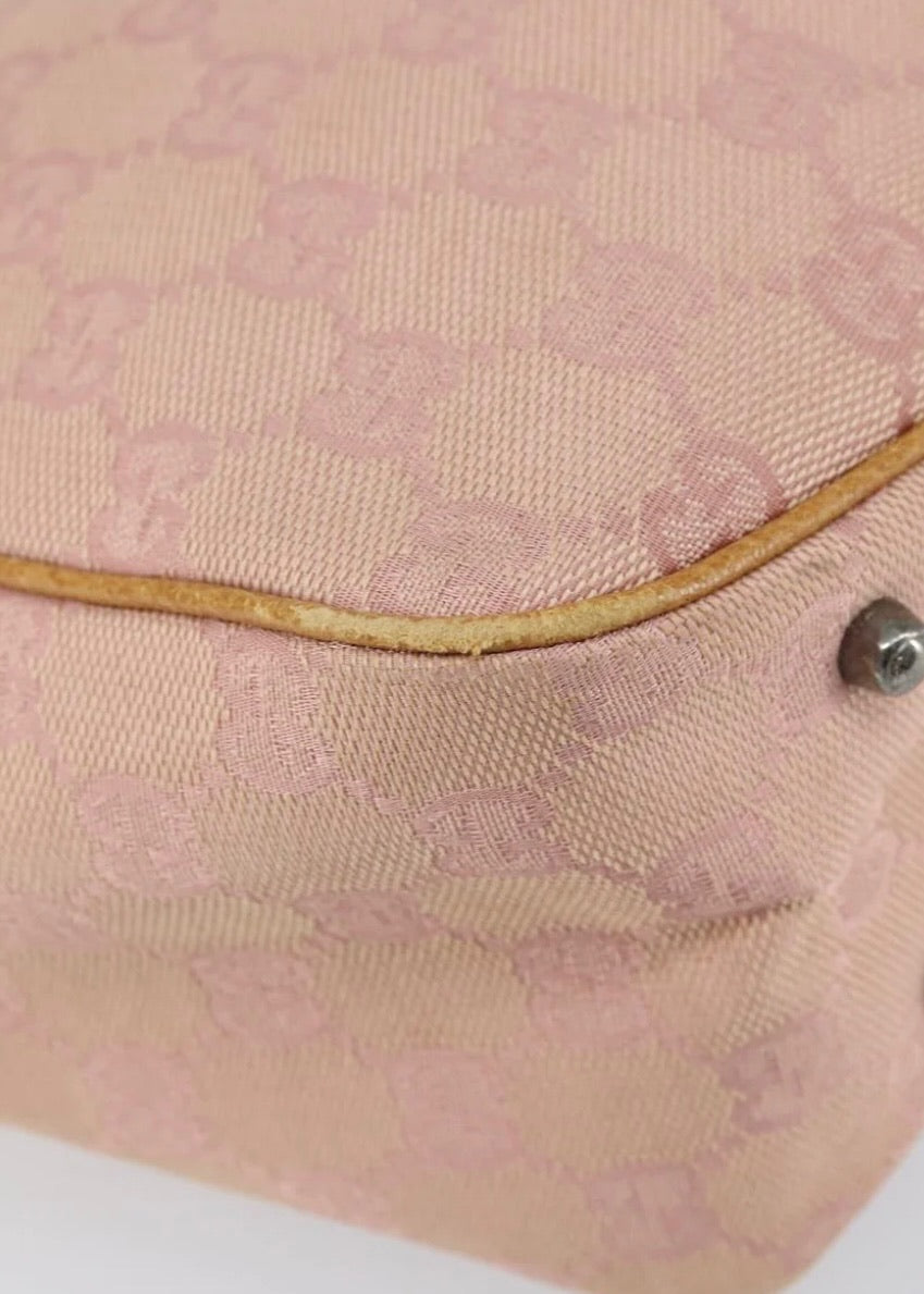 Gucci Canvas Tote Bag Pink