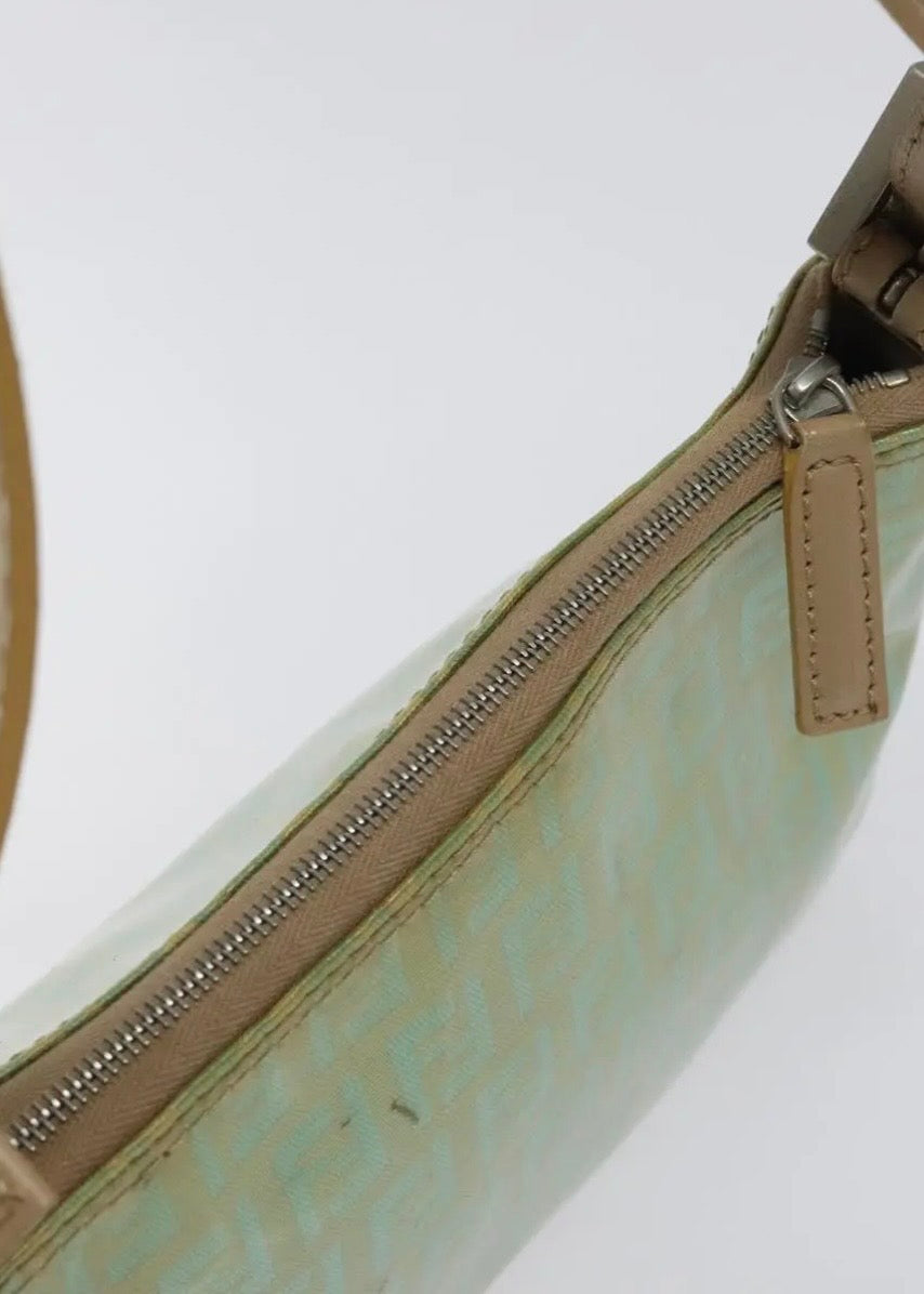 Fendi Zucchino Canvas Hand Bag Coated