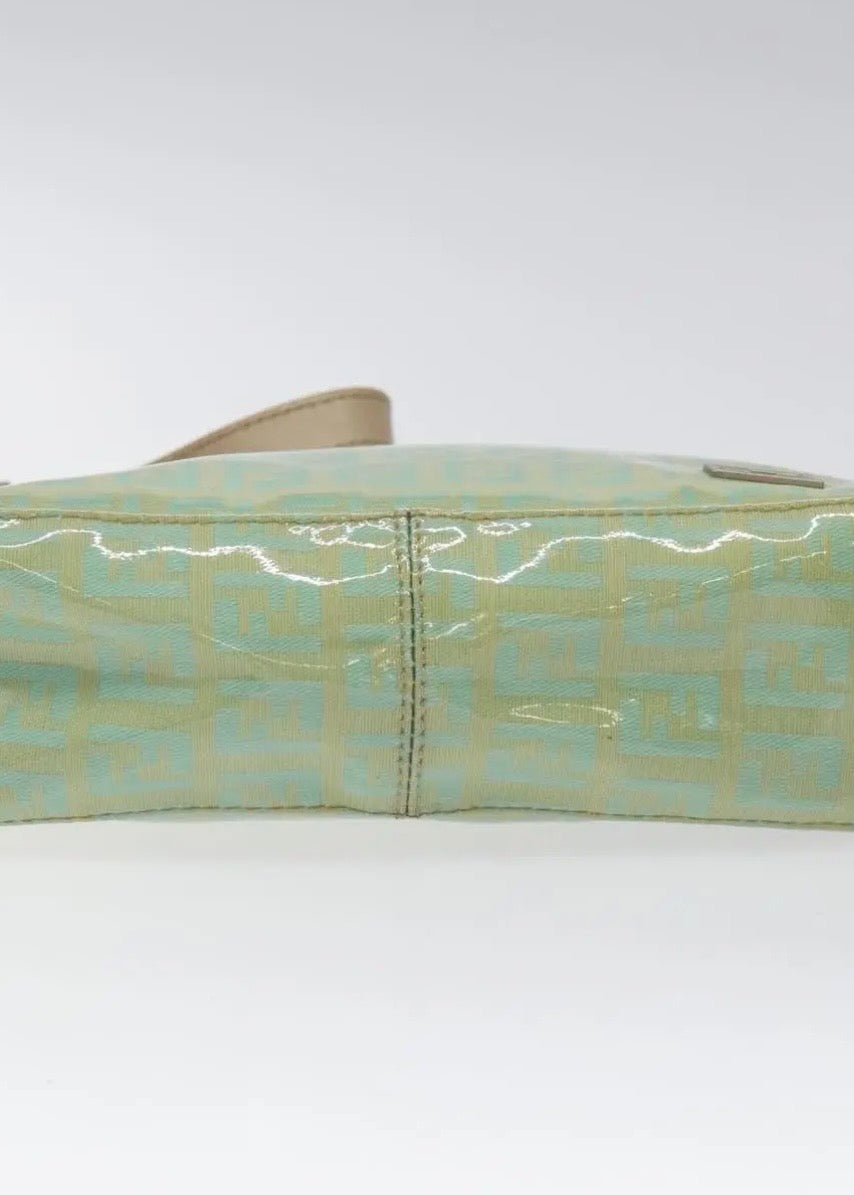Fendi Zucchino Canvas Hand Bag Coated