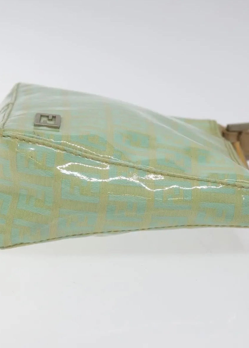 Fendi Zucchino Canvas Hand Bag Coated