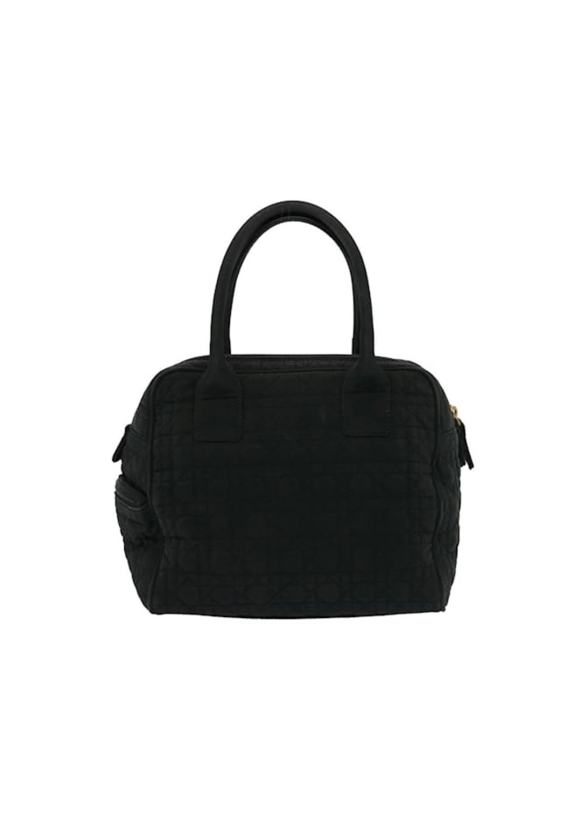 Dior Cannage Boston Black Nylon Bag