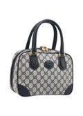 Gucci Supreme Hand Bag Navy Gold