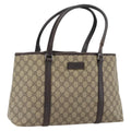Gucci Supreme Tote Bag Beige Silver