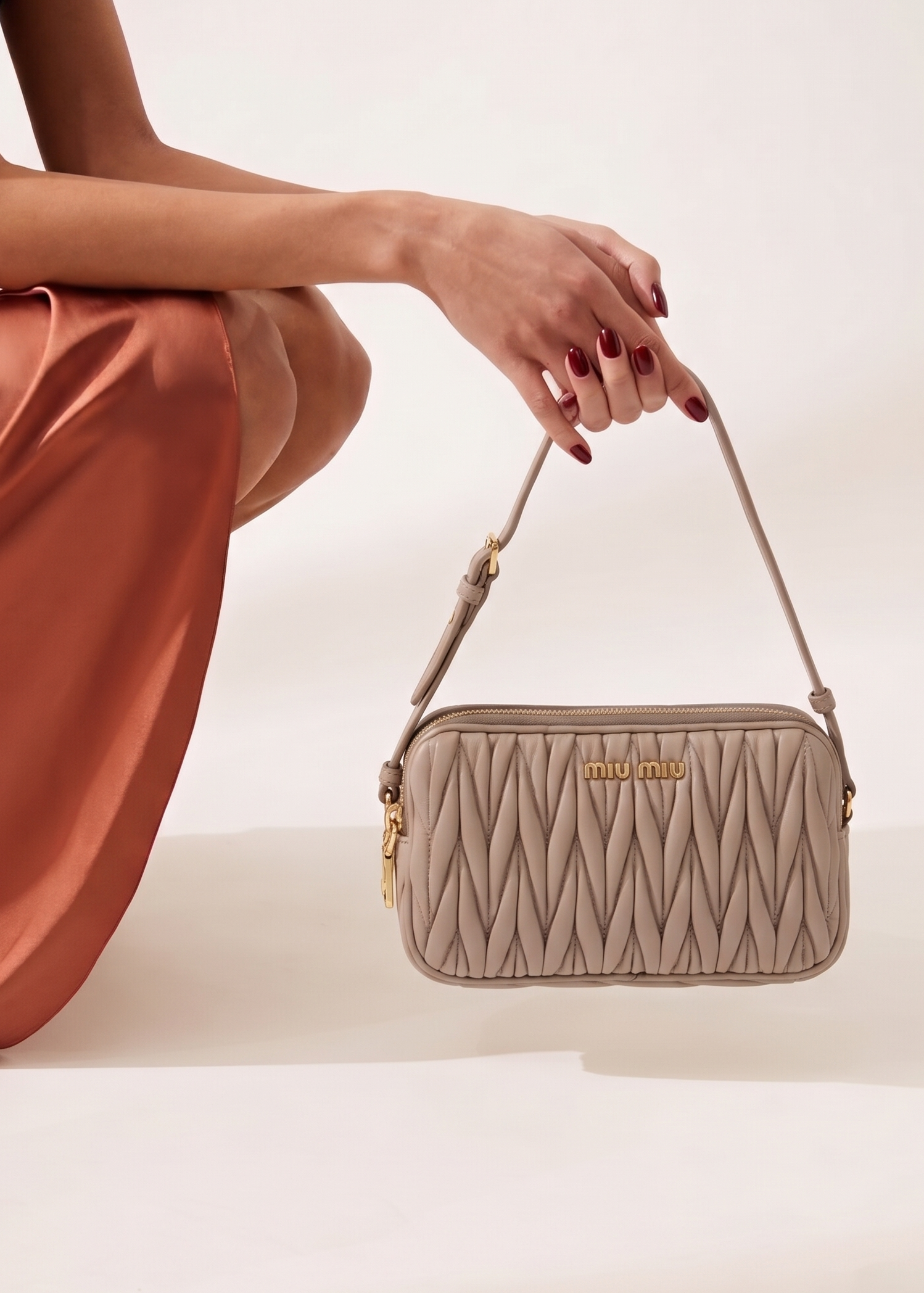 Miu Miu Pouch Bag Leather Lined